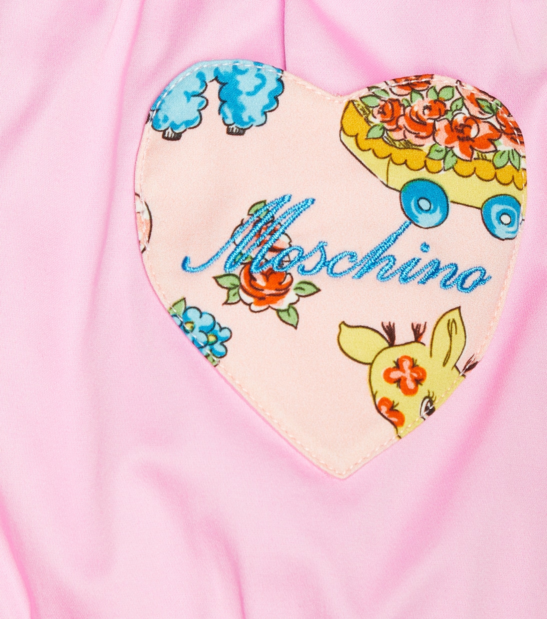 Baby ruffle-trimmed satin bloomers | Moschino Kids