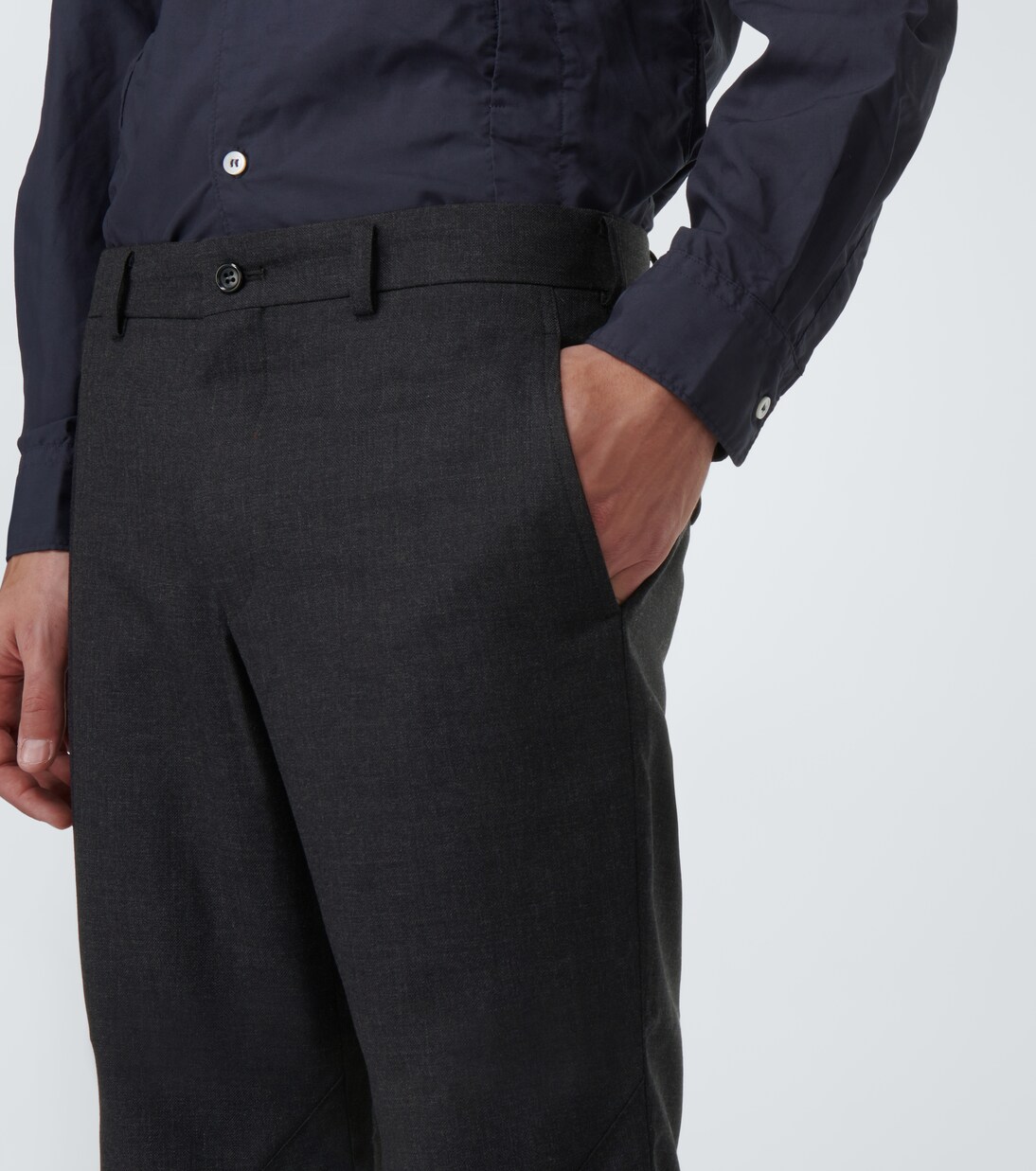 Low-rise slim wool pants | Comme des Garçons Homme Deux