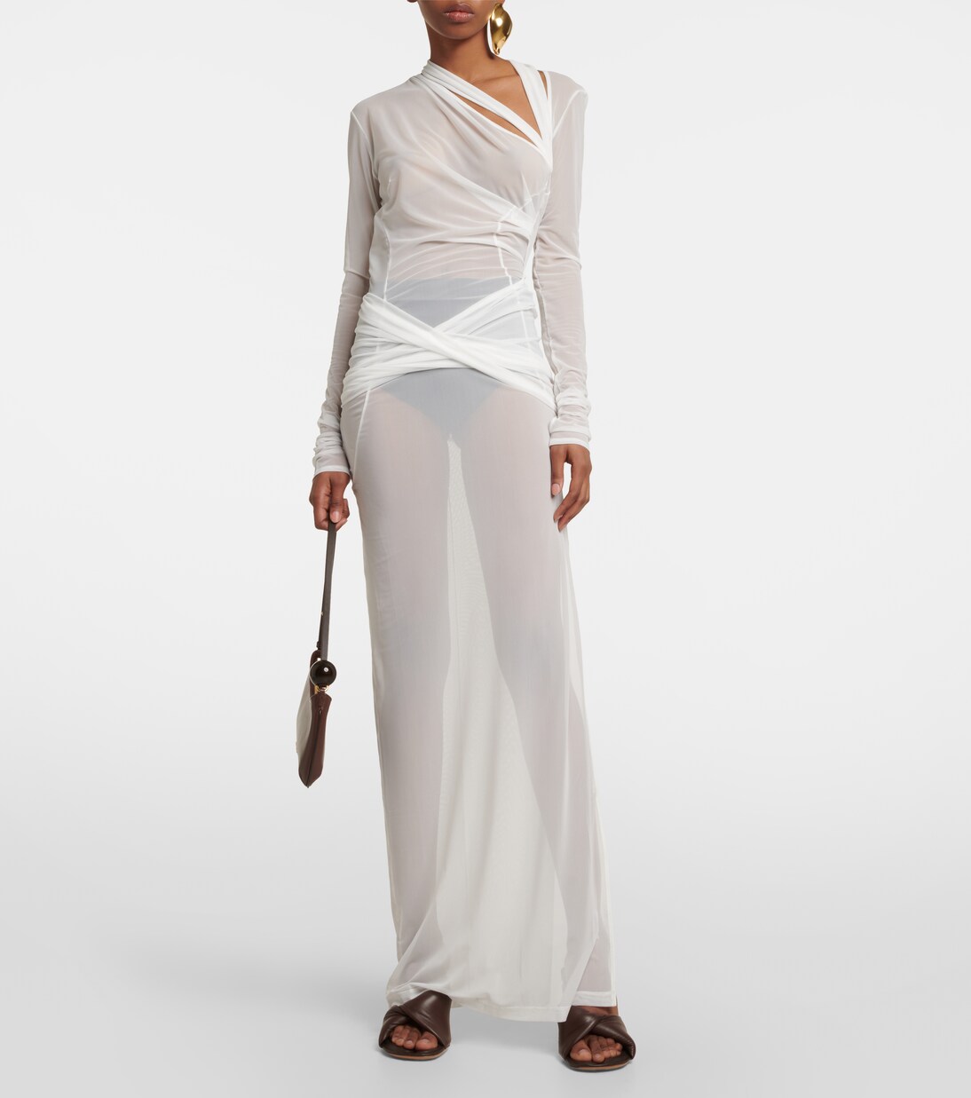 Maxikleid La Robe Piombone aus Tüll | Jacquemus