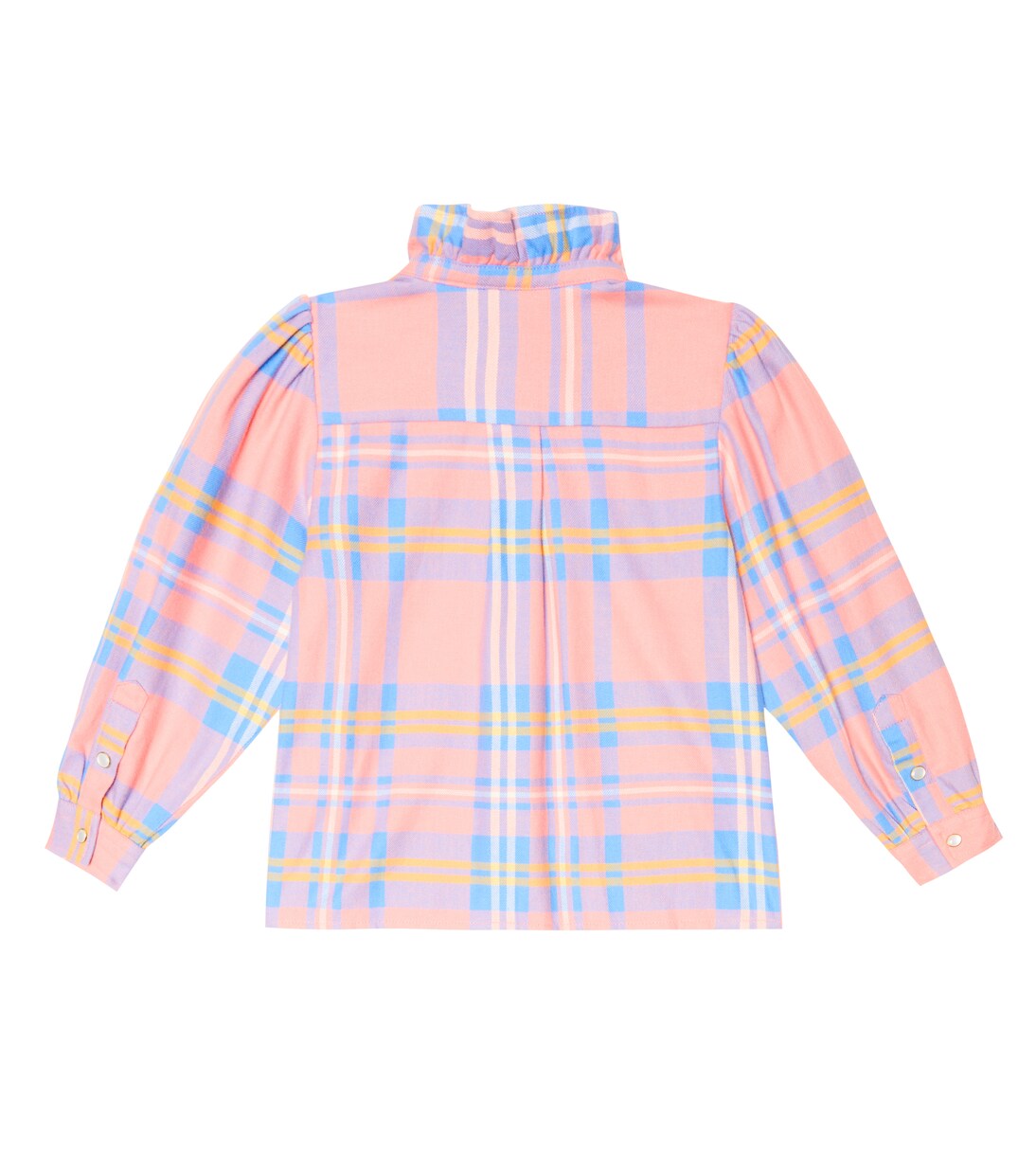 Checked cotton flannel shirt | Mini Rodini