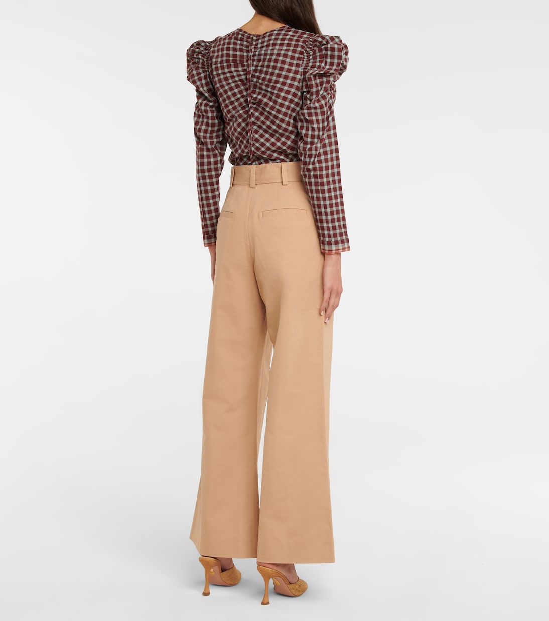 Pantalon Nico à taille haute en coton | Ulla Johnson