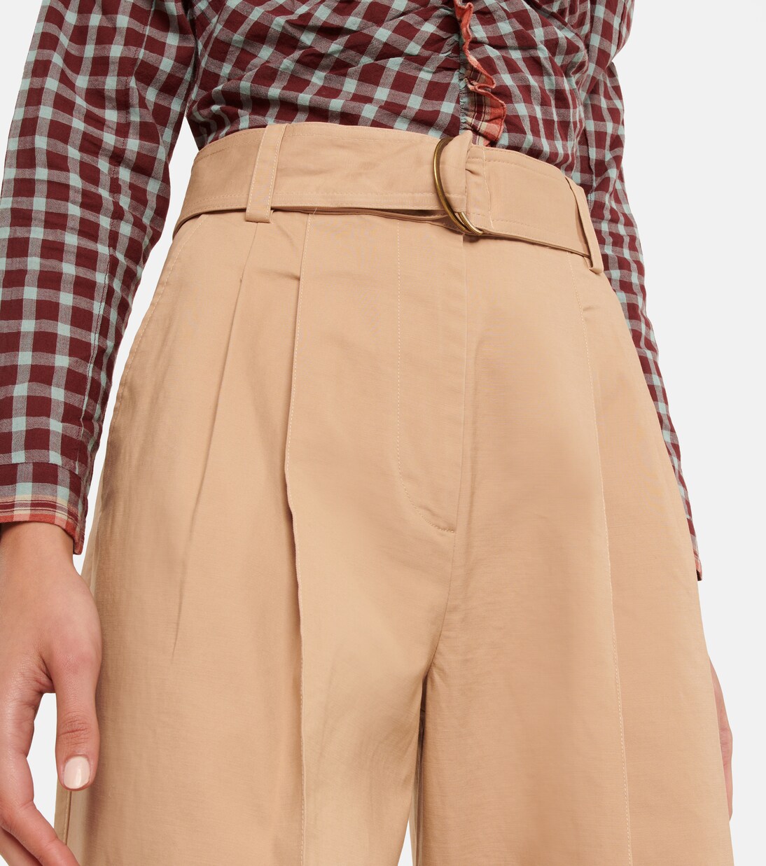 Pantalon Nico à taille haute en coton | Ulla Johnson