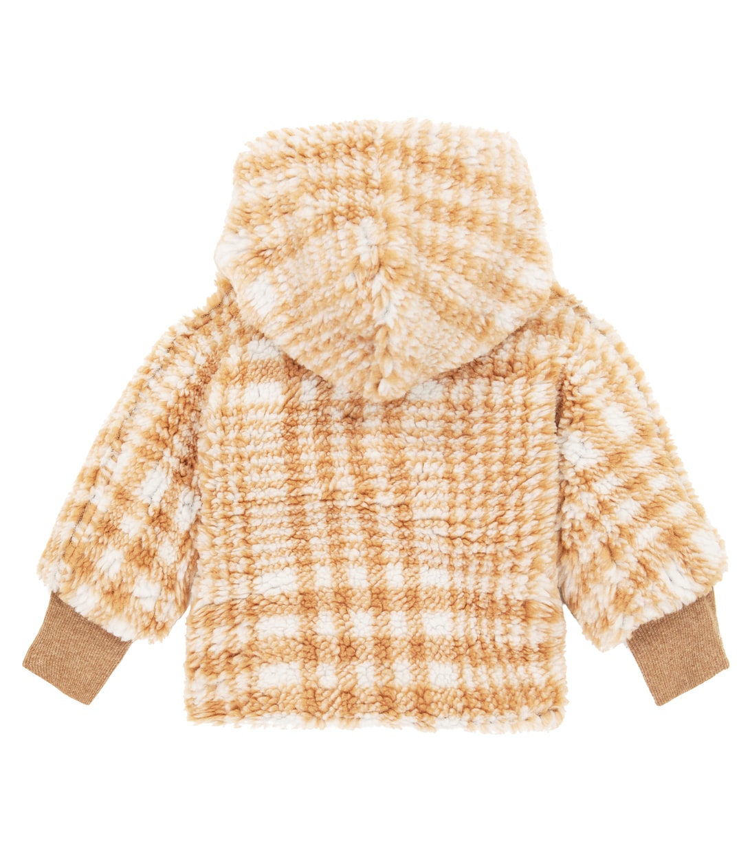 Baby Ethan checked hooded teddy jacket | 1 + in the Family