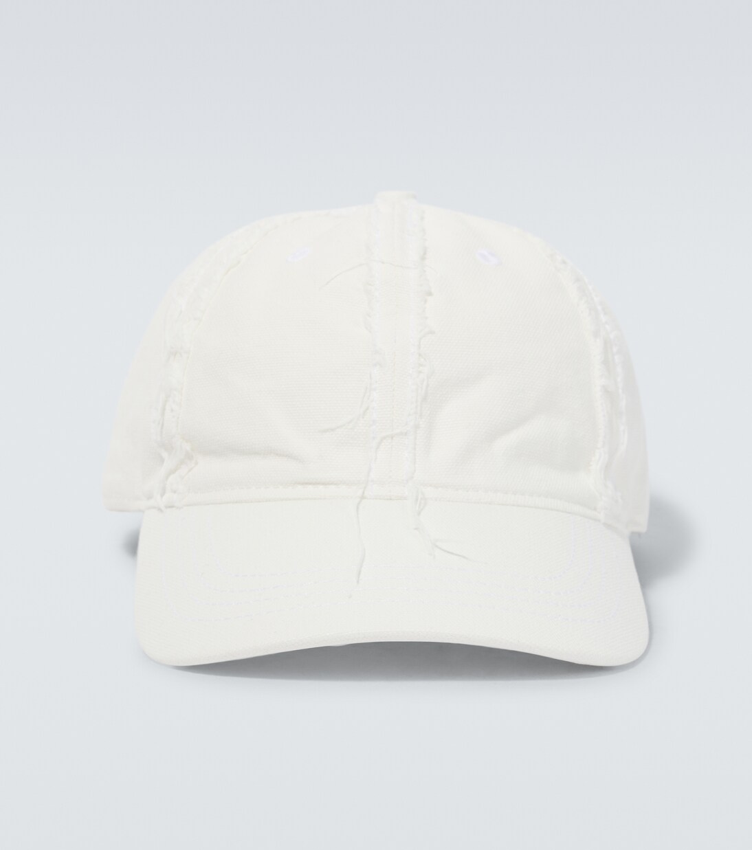 Cappello da baseball in denim distressed | Ranra