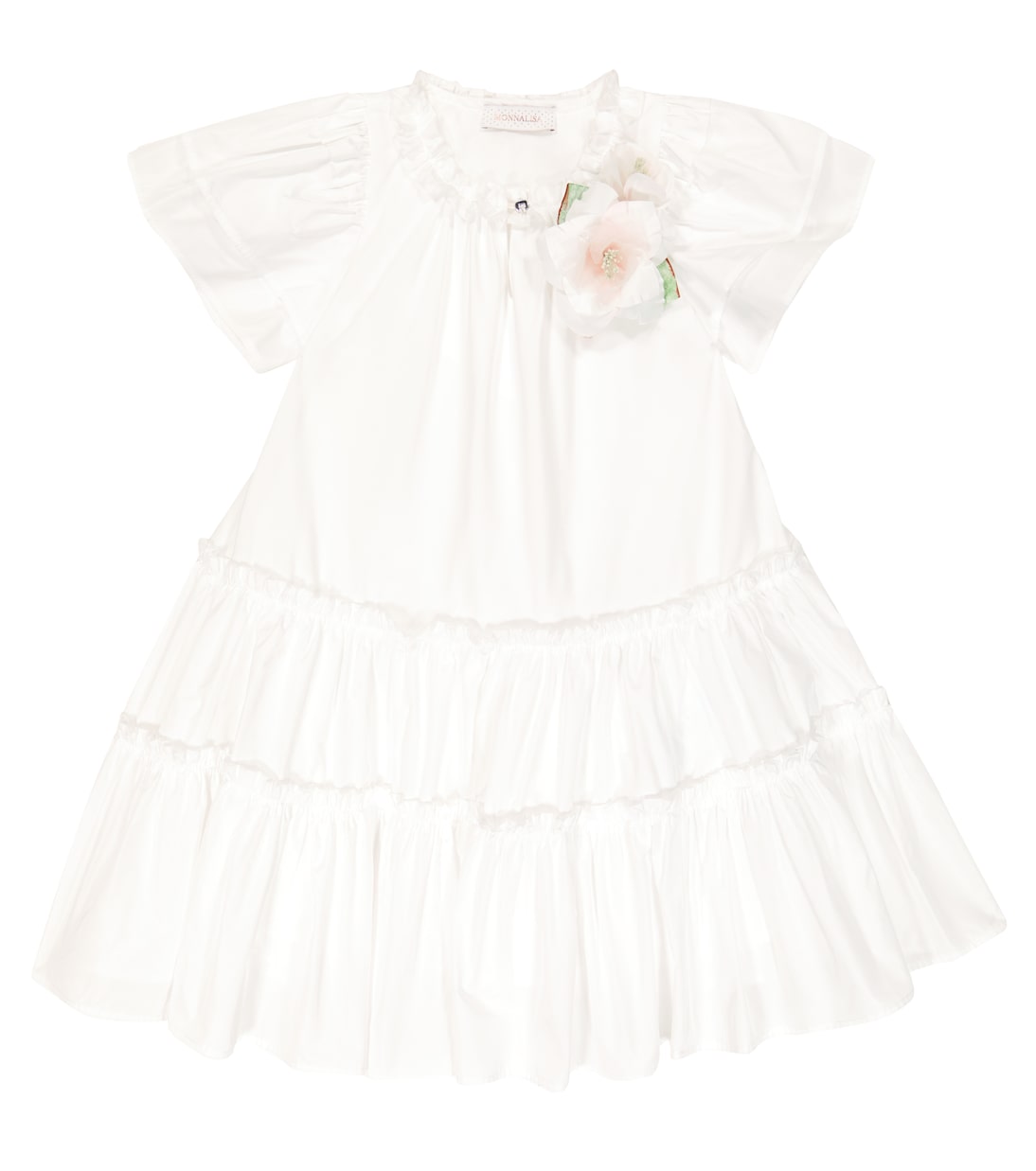 Taffeta flounce dress | Monnalisa