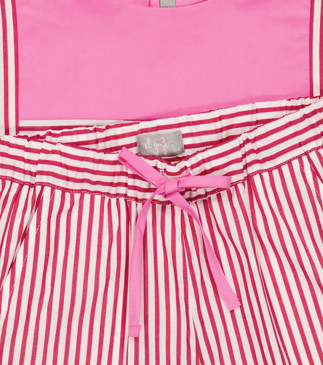 Striped poplin blouse and shorts set | Il Gufo