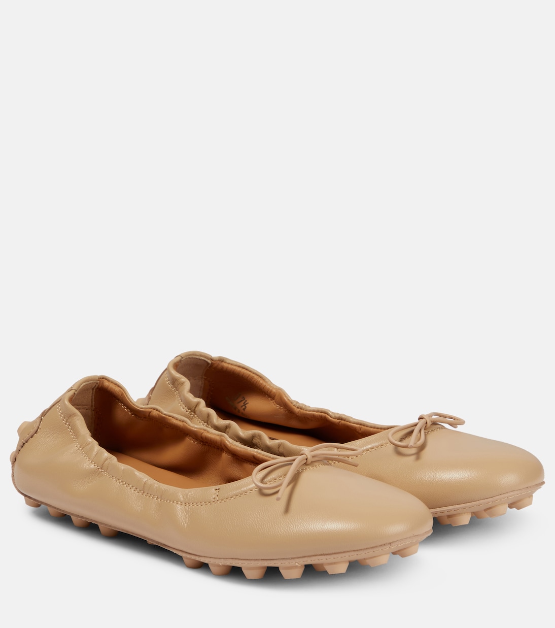 Bubble leather ballet flats | Tod's