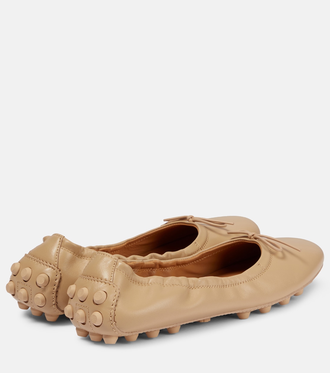 Bubble leather ballet flats | Tod's