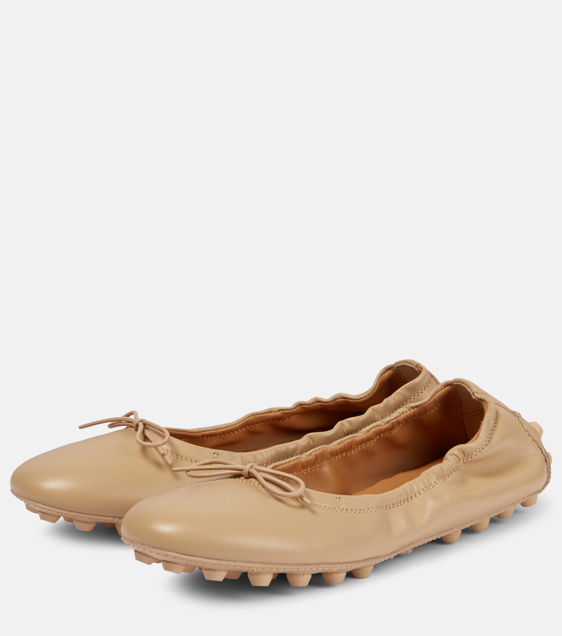 Bubble leather ballet flats | Tod's