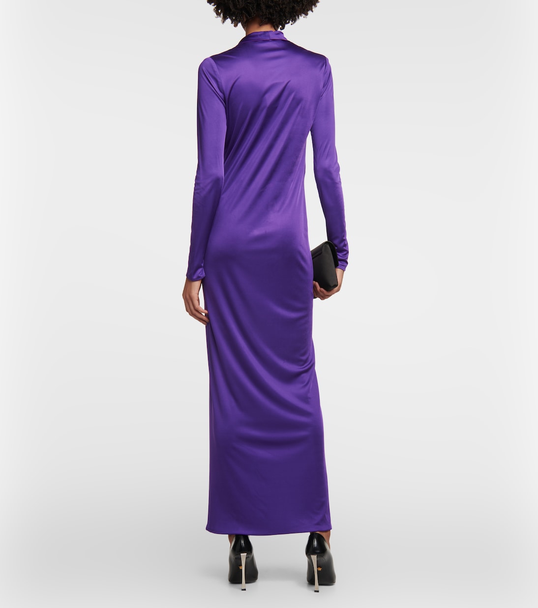 Robe longue en satin | Versace