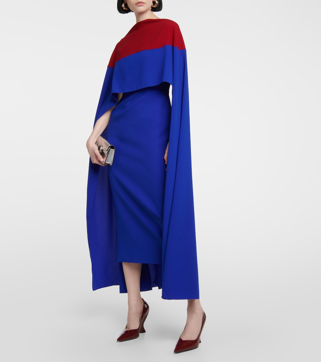 Elina cape midi dress | Roksanda