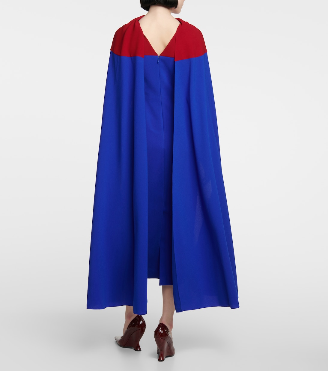 Elina cape midi dress | Roksanda