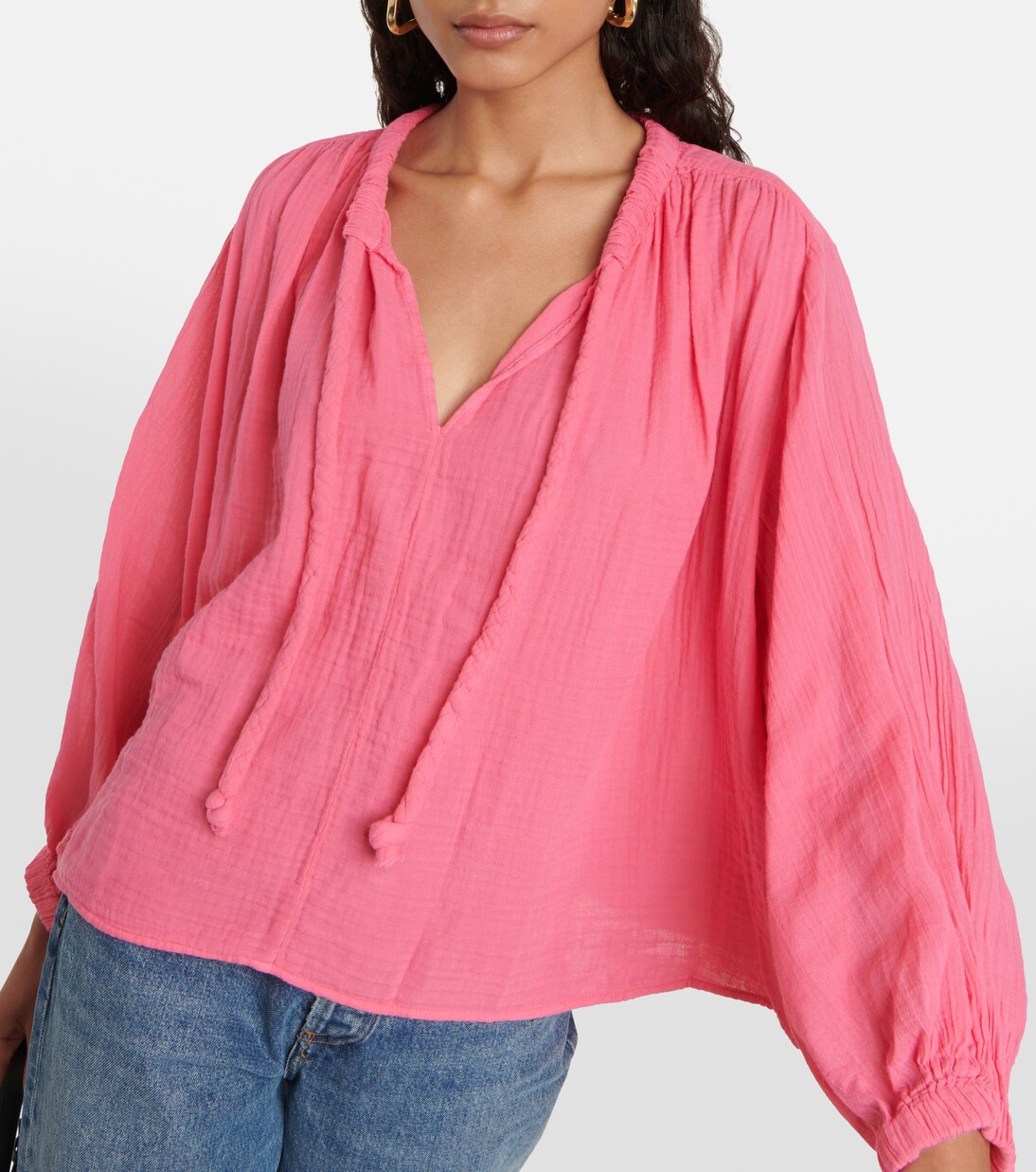 Top Kathleen aus Baumwoll-Gaze | Velvet