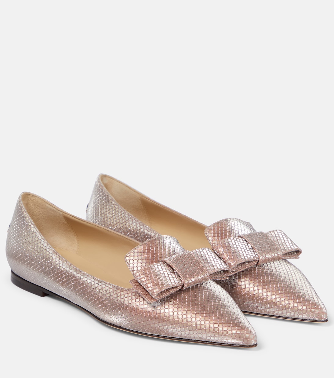 Gala bow-embellished ballet flats | Jimmy Choo