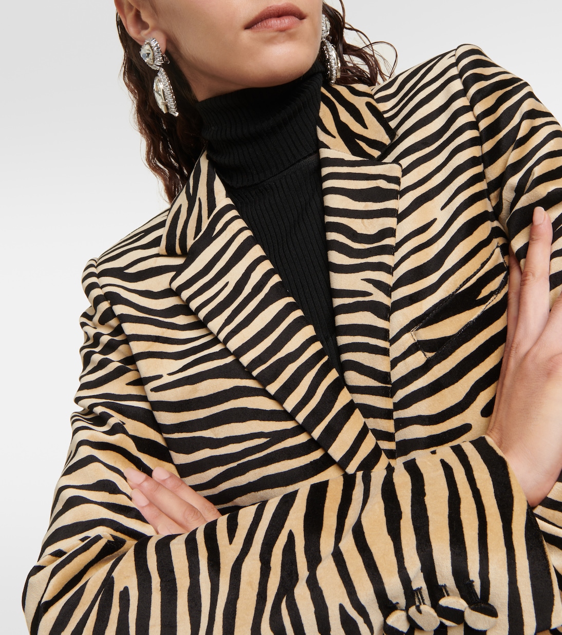 Bedruckter Blazer aus Baumwolle | Rabanne