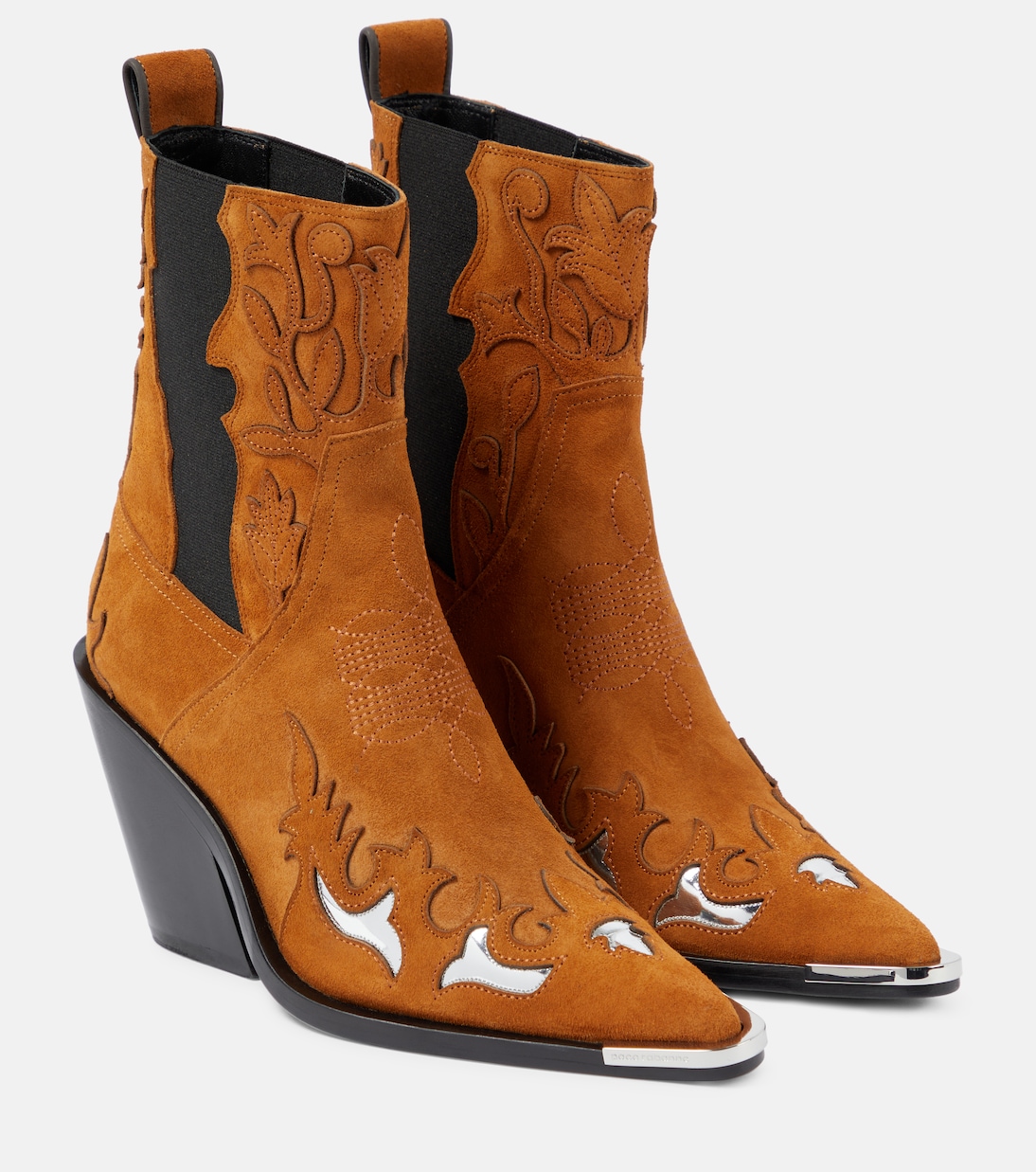Westernstiefel aus Veloursleder | Rabanne