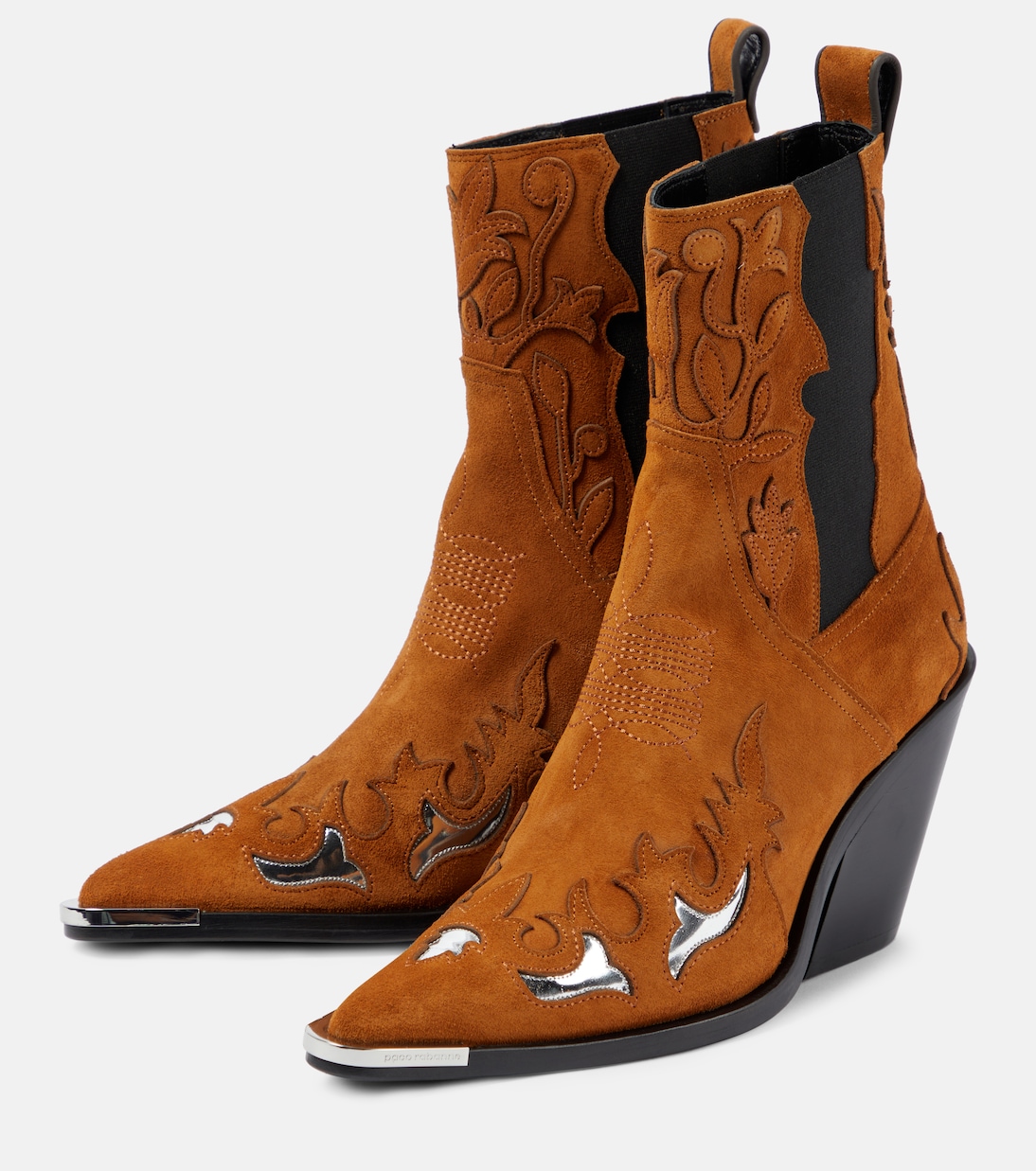 Westernstiefel aus Veloursleder | Rabanne