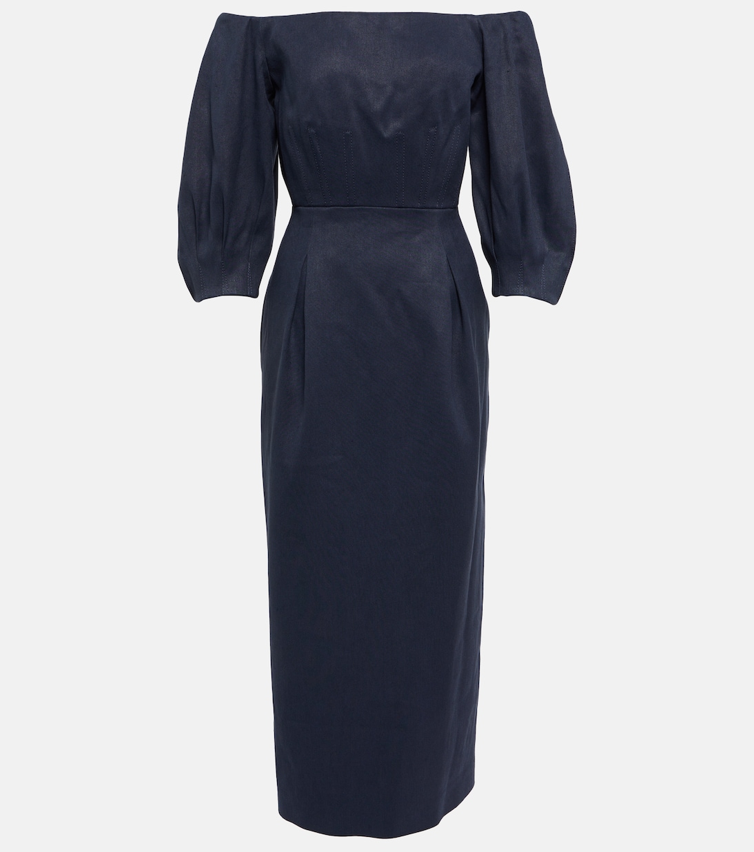 Abito midi in canapa e cotone | Gabriela Hearst