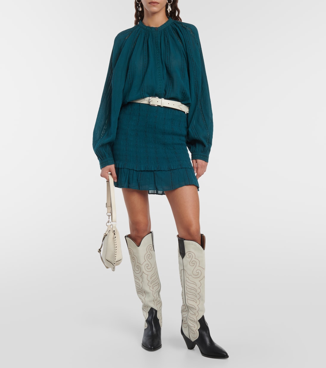 Dorela ruched miniskirt | Marant Etoile