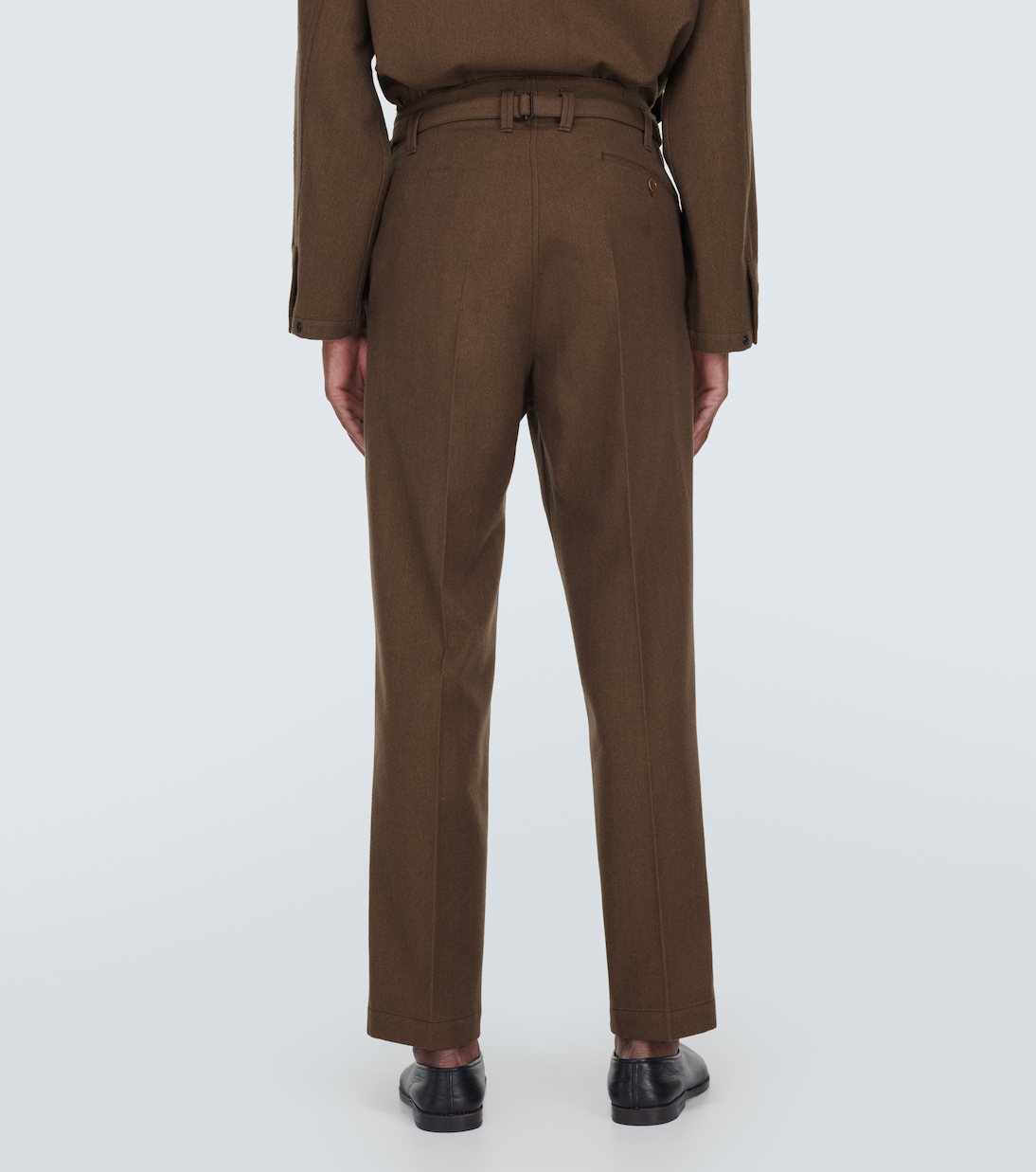 Maxi cotton and wool chinos  | Lemaire