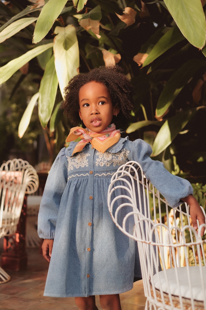 Marlotta embroidered cotton dress | Louise Misha