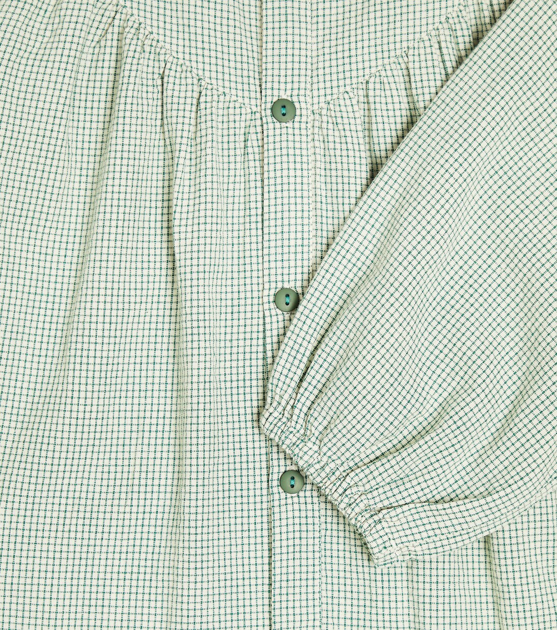 Raspberries checked cotton dress | Tinycottons