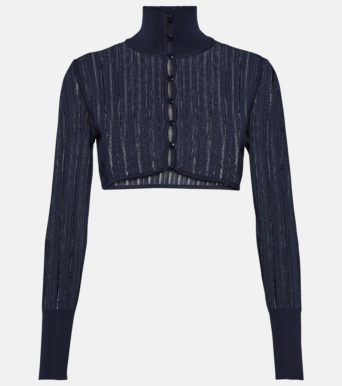Cropped-Cardigan Crinoline | Alaïa