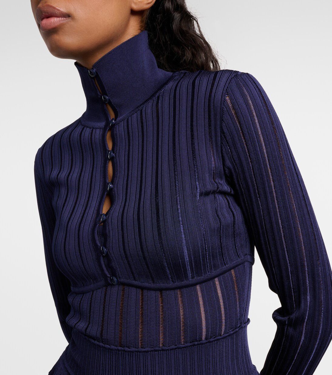 Cropped-Cardigan Crinoline | Alaïa