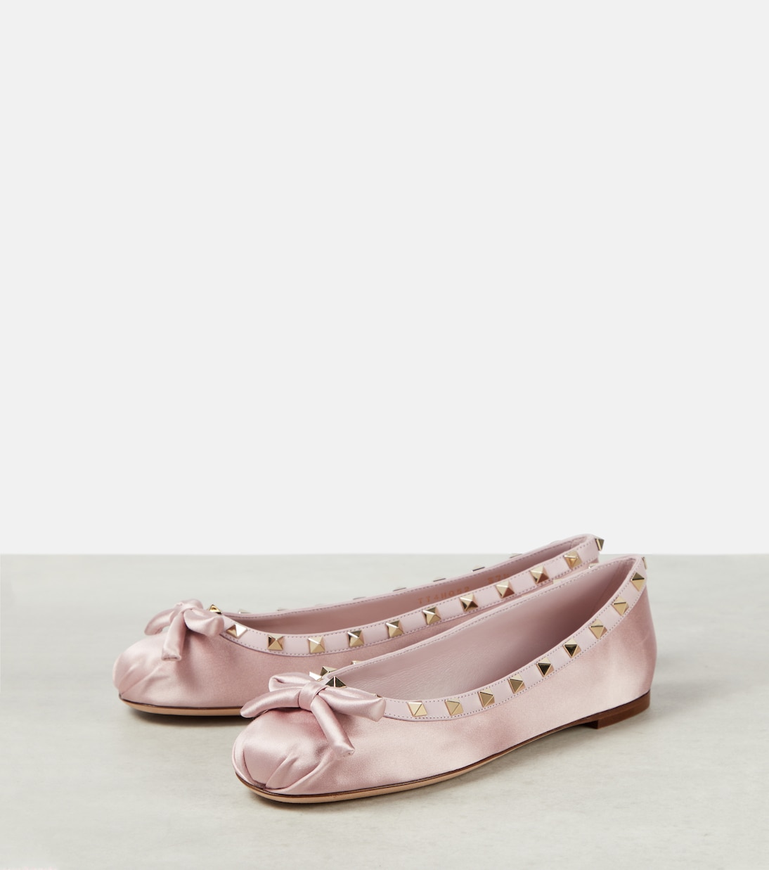 Ballerines Rockstud en satin | Valentino Garavani