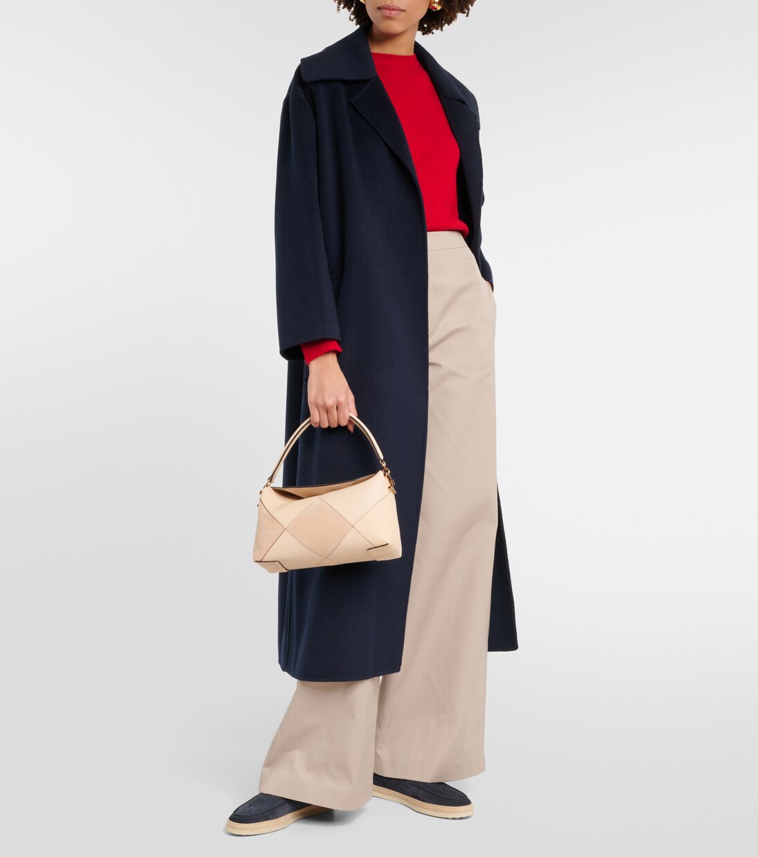 Loafers aus Veloursleder mit Raffiabast | Tod's