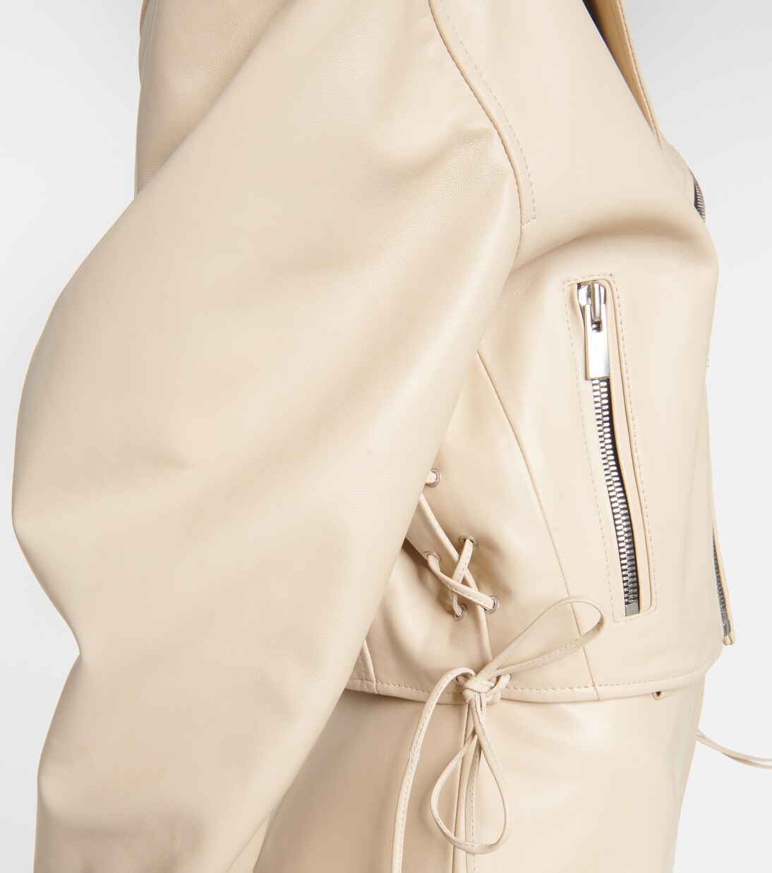 Cropped-Bikerjacke aus Leder | Magda Butrym