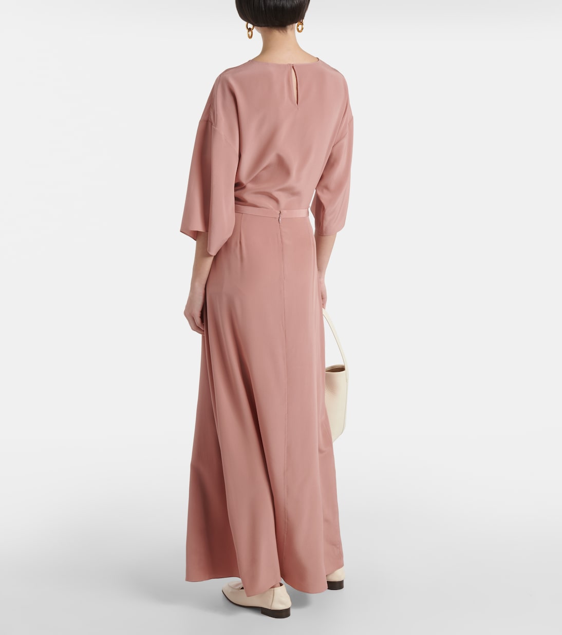 Maxirock Lotta aus Crêpe de Chine aus Seide | Fforme