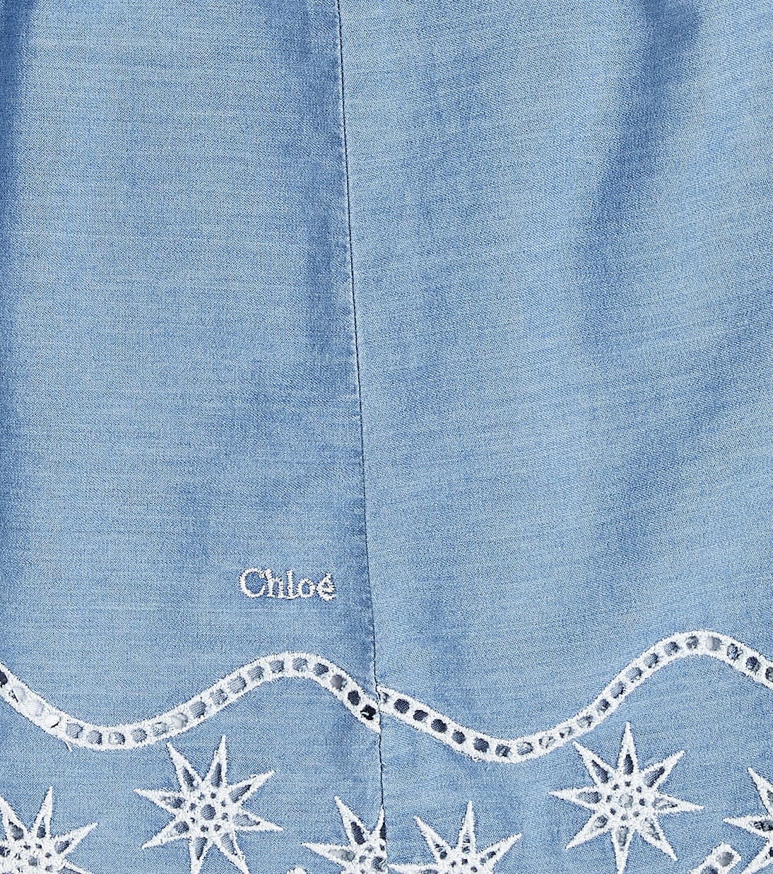 Bébé – Set robe et chapeau en denim | Chloé Kids