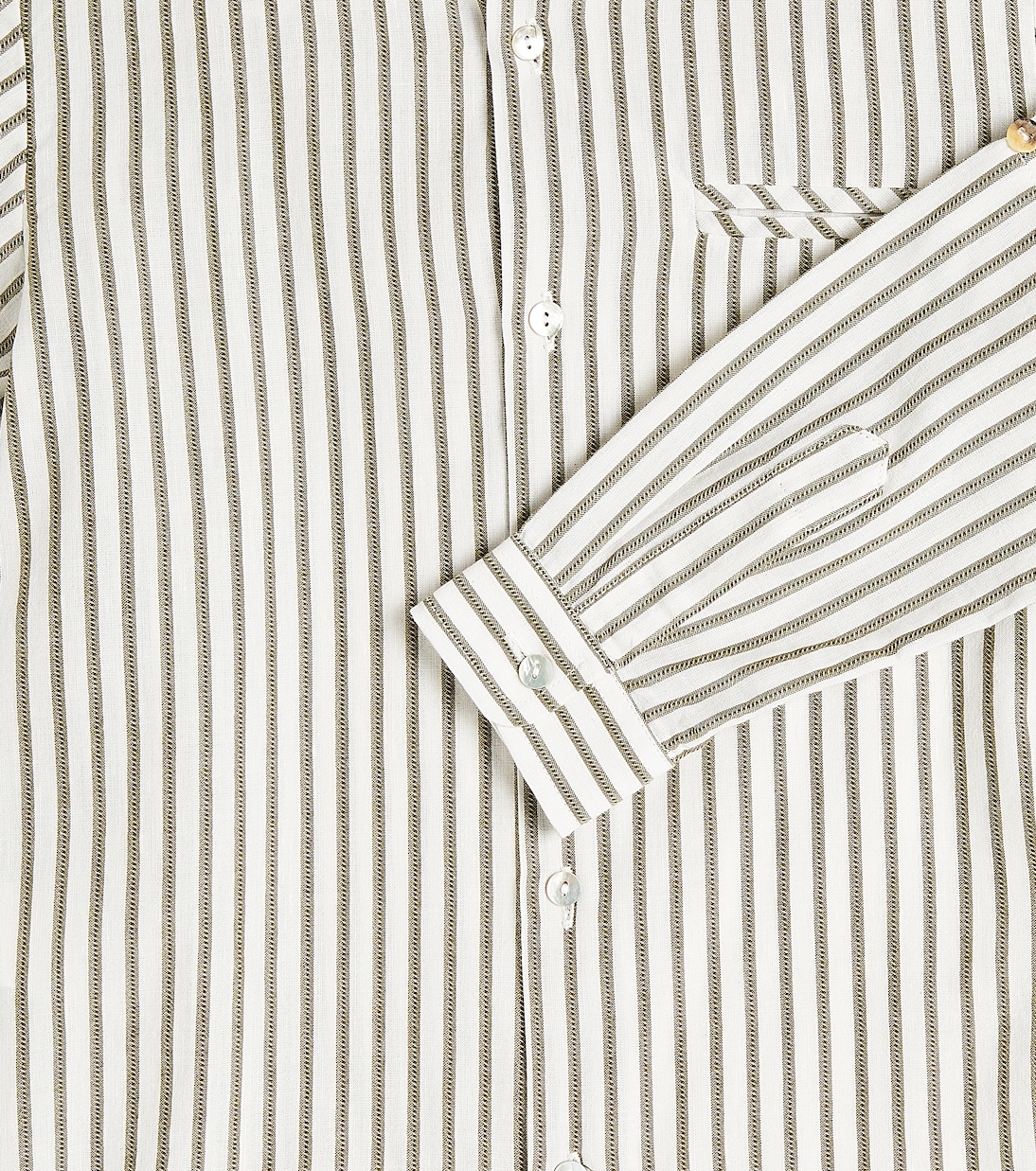 Camicia Tomas in cotone e lino a righe | La Coqueta