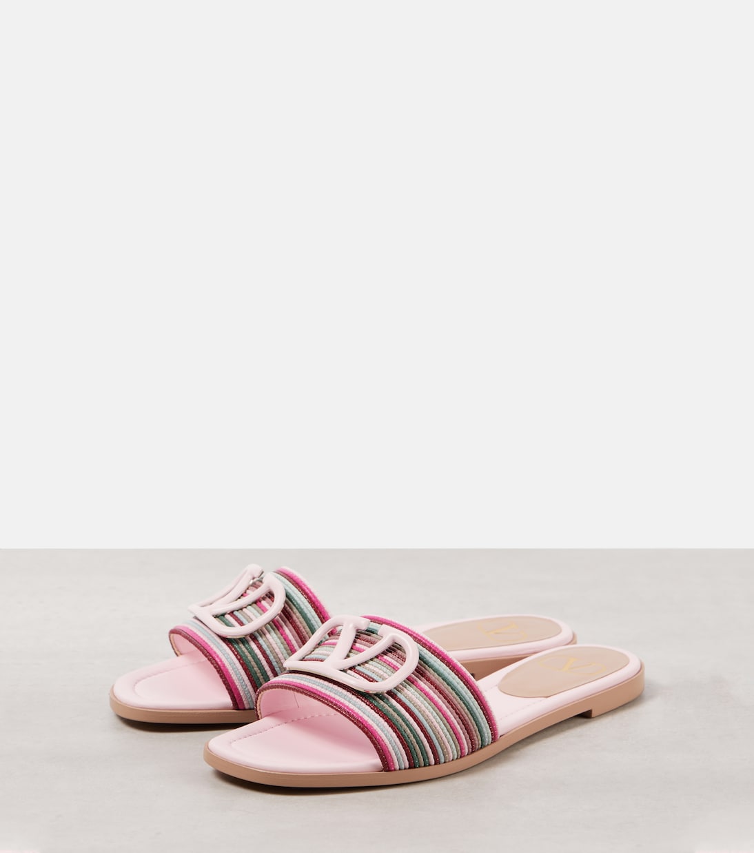 Pantoletten VLogo Signature aus Leder | Valentino Garavani