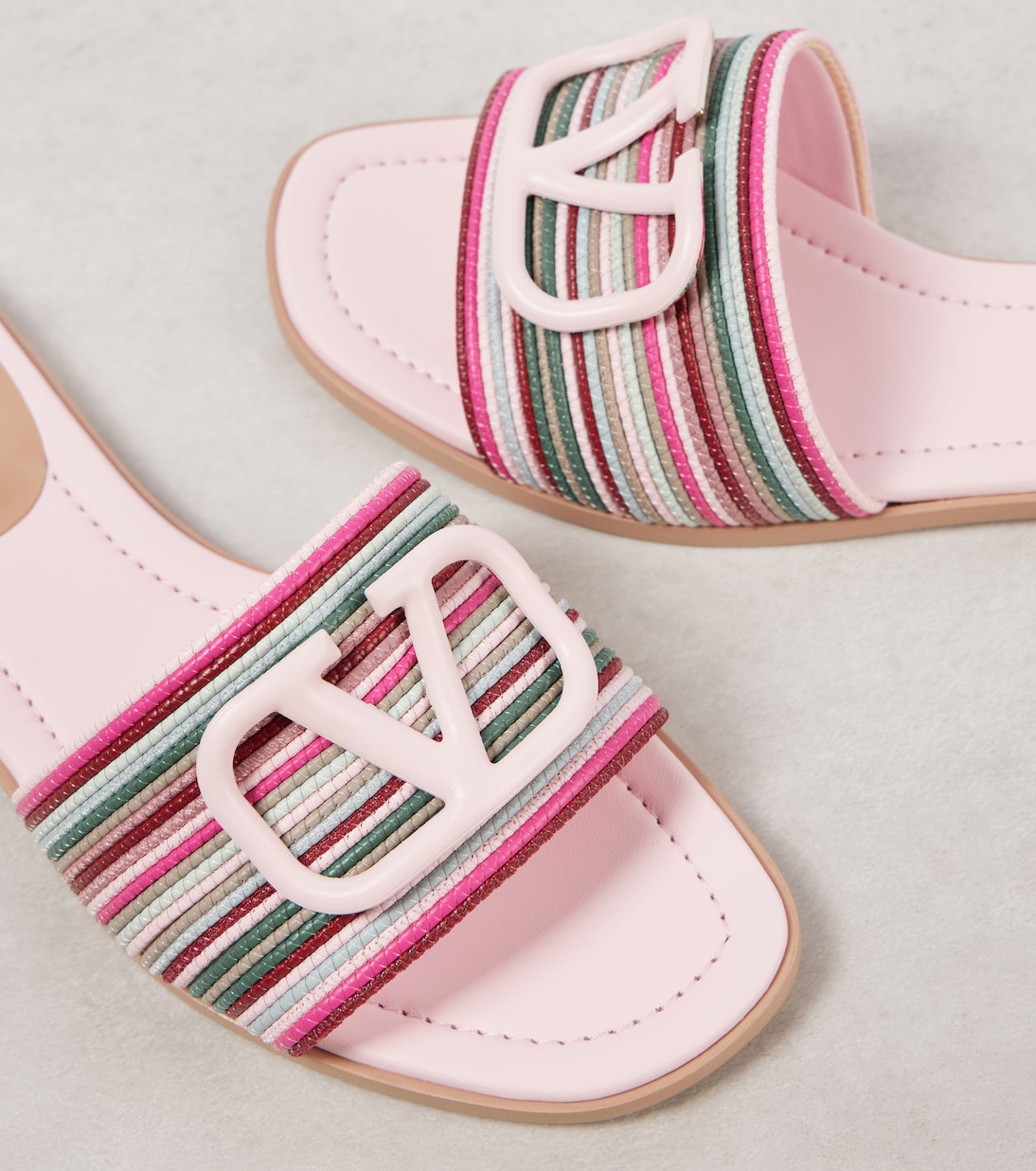 Pantoletten VLogo Signature aus Leder | Valentino Garavani