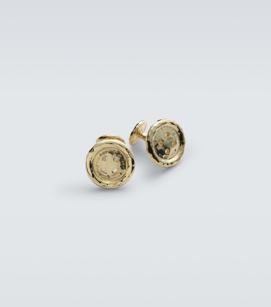 Button 18kt gold cufflinks | Octavia Elizabeth