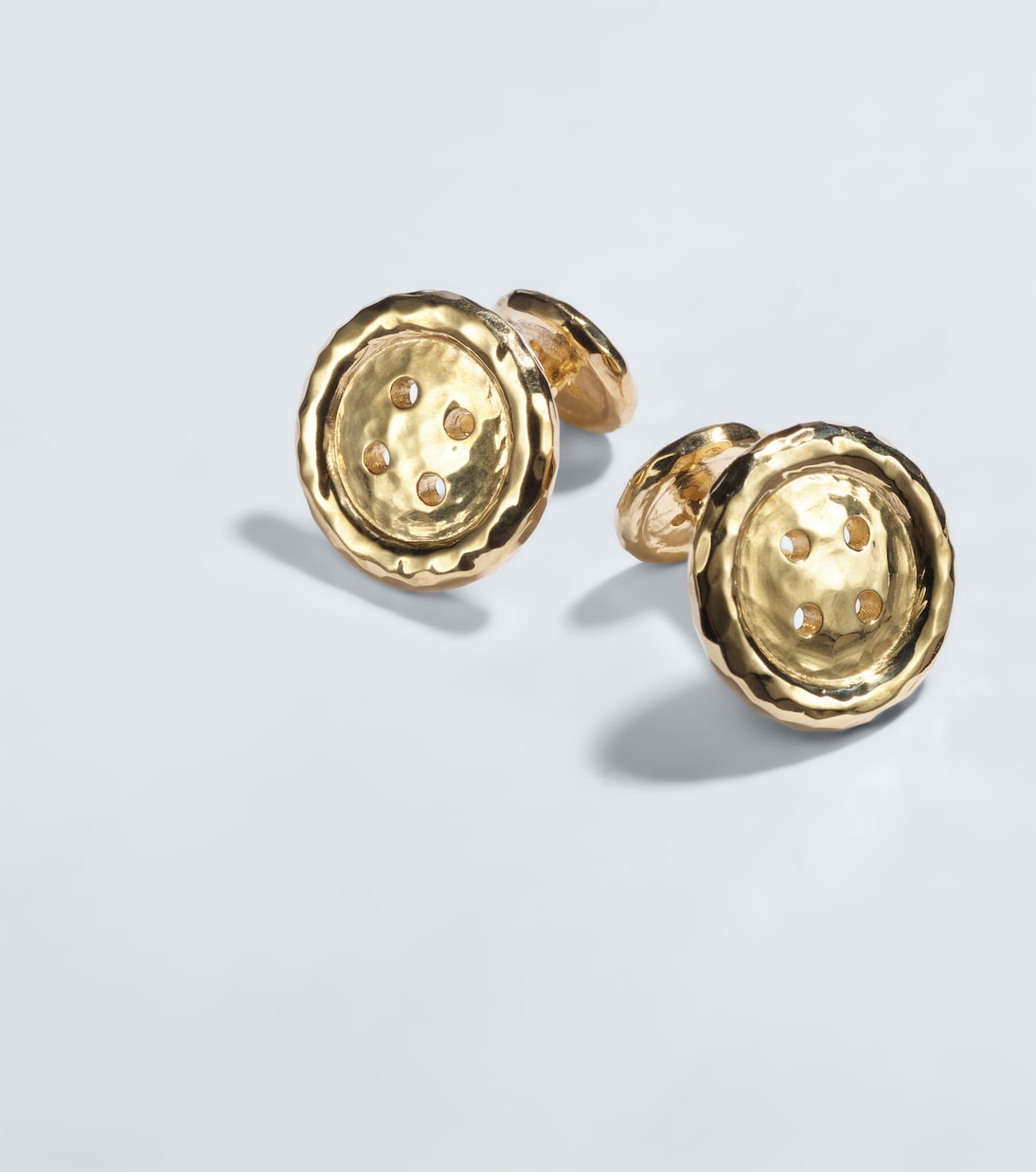 Button 18kt gold cufflinks | Octavia Elizabeth
