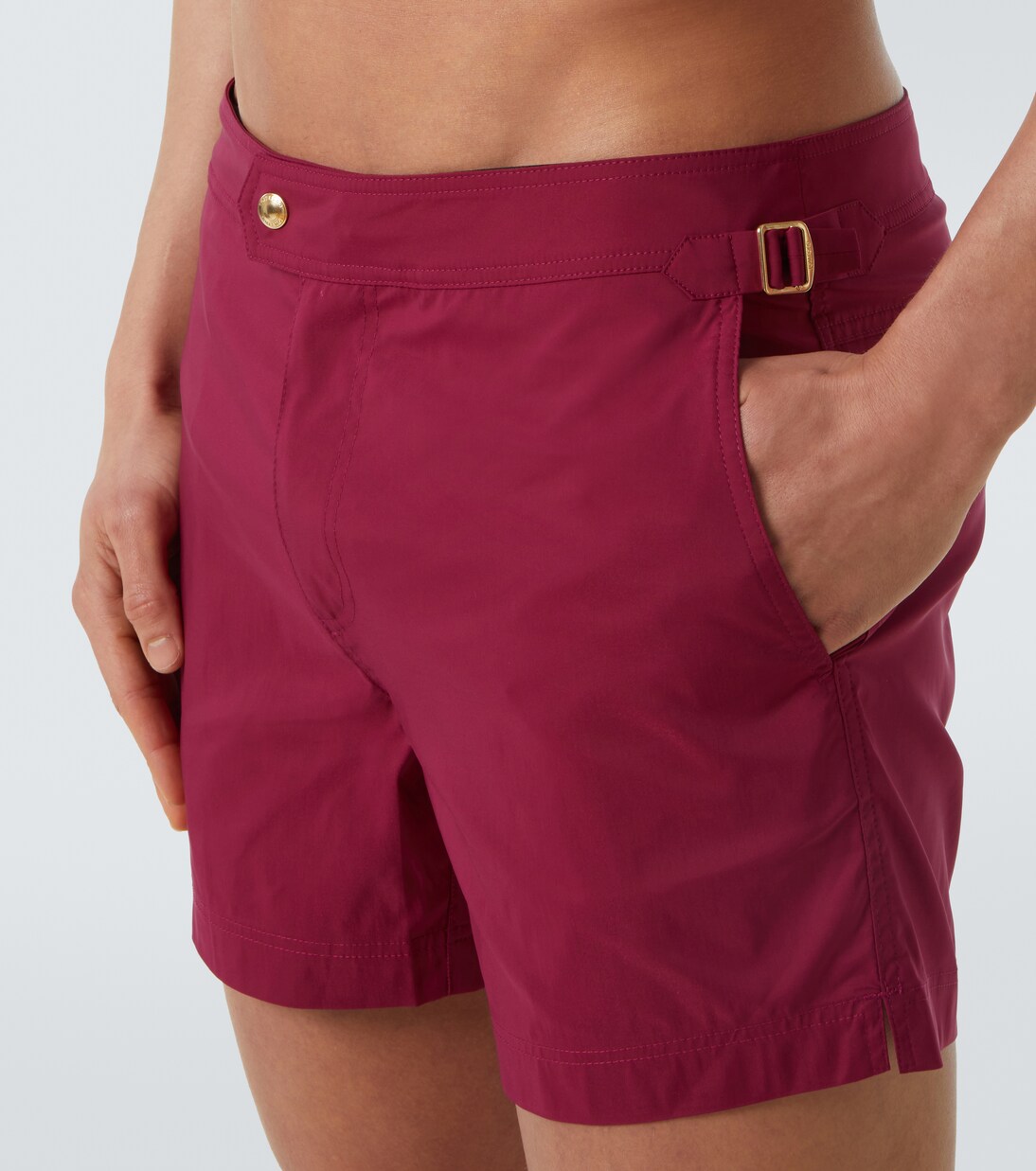 Technical poplin swim shorts | Tom Ford