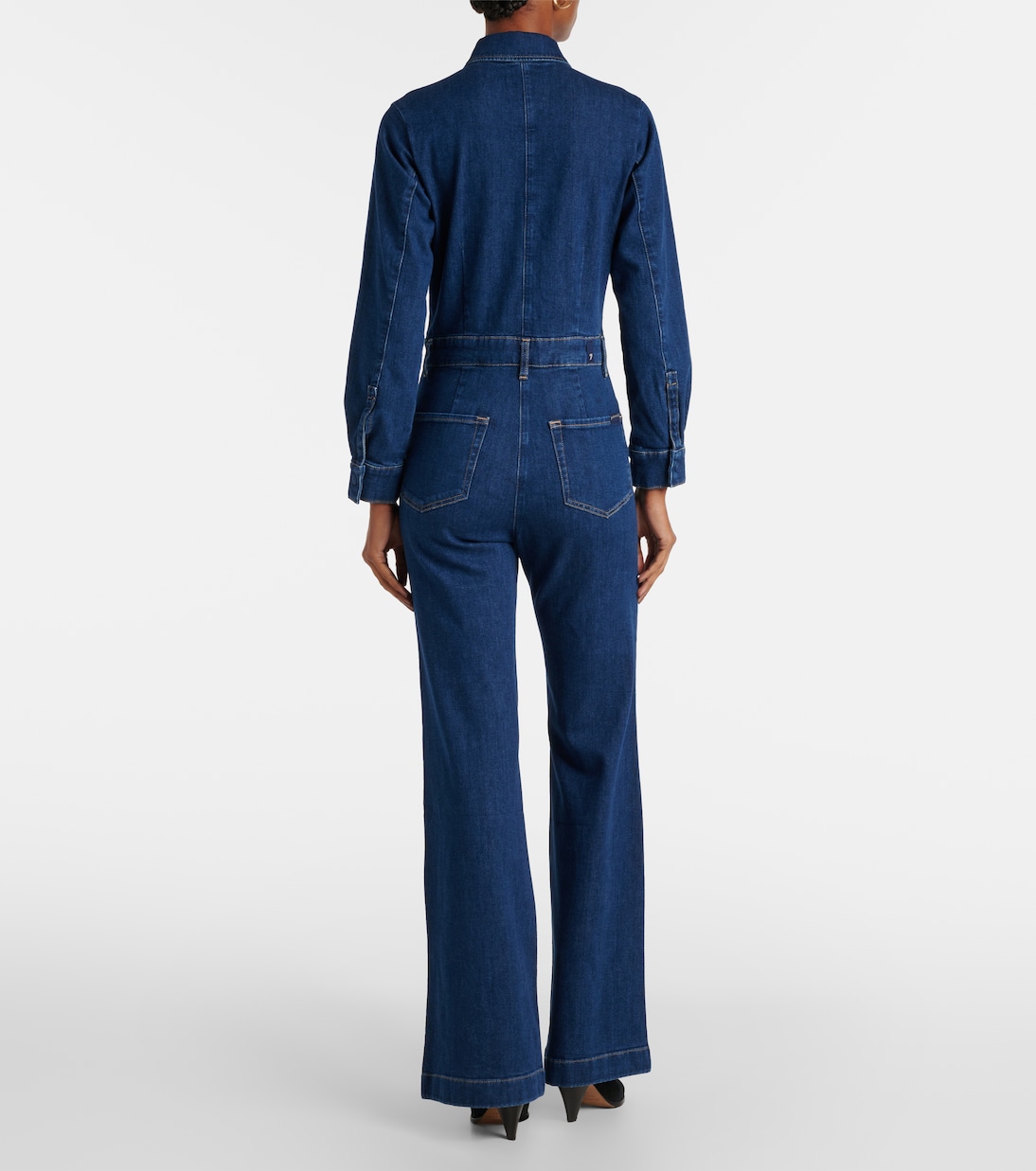 Flared denim jumpsuit | 7 For All Mankind