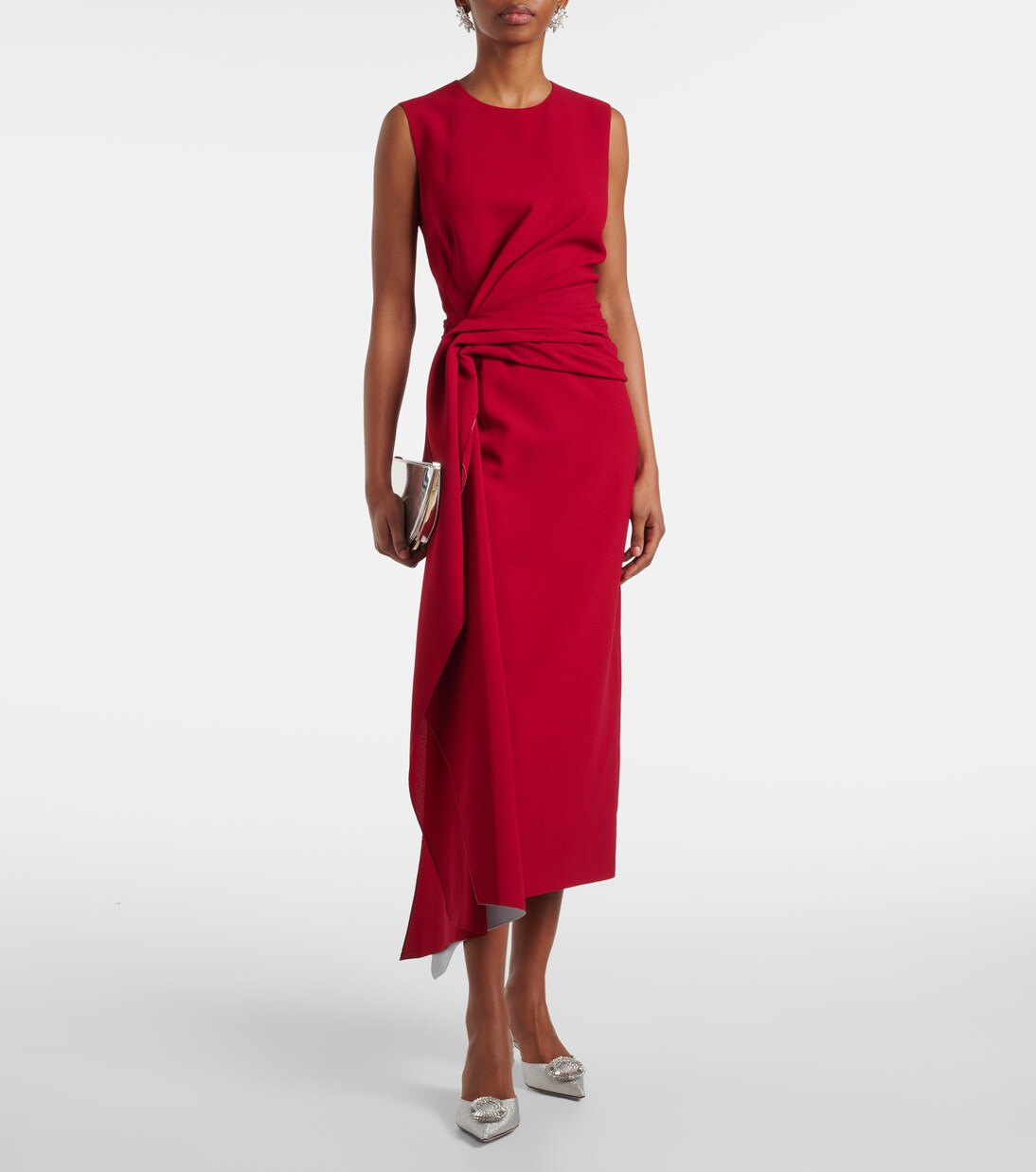 Crystal Hoop 50 glitter slingback pumps | Aquazzura