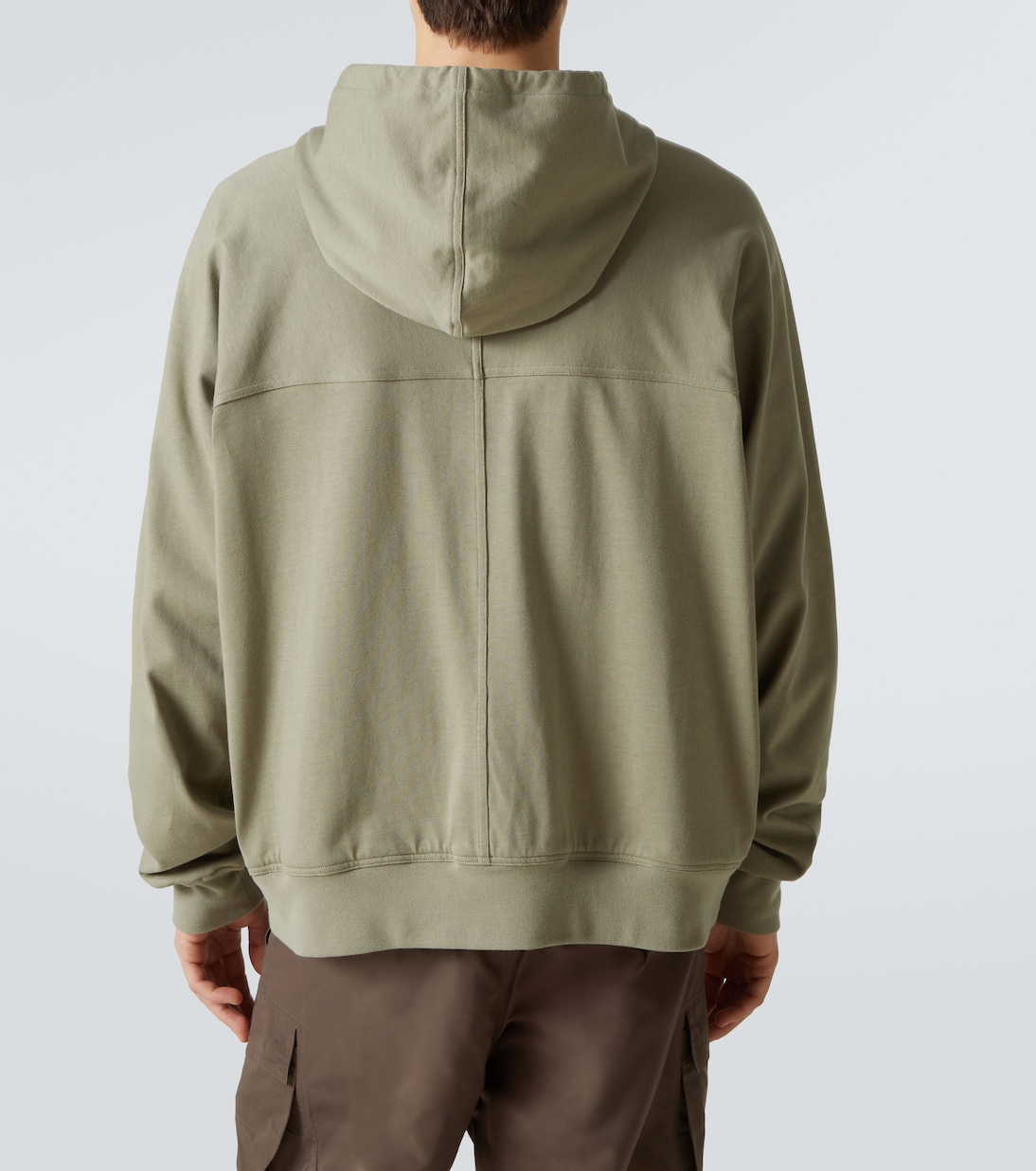 Zip-up cotton jersey hoodie | Rick Owens
