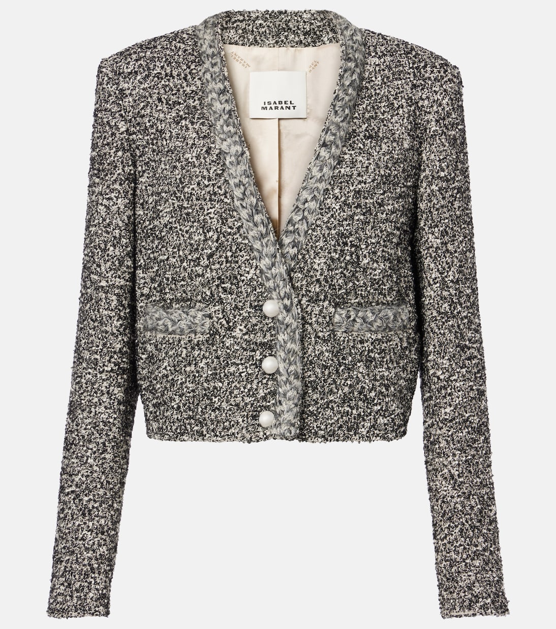 Blazer cropped Gwendoline in tweed | Isabel Marant