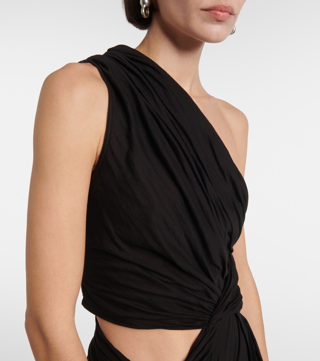 Robe midi DRKSHDW Fog en coton | Rick Owens