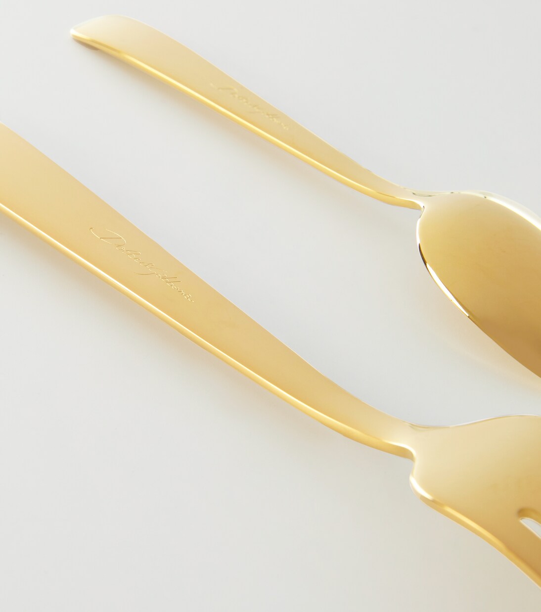 Stainless steel 4-piece cutlery set | Dolce&Gabbana Casa