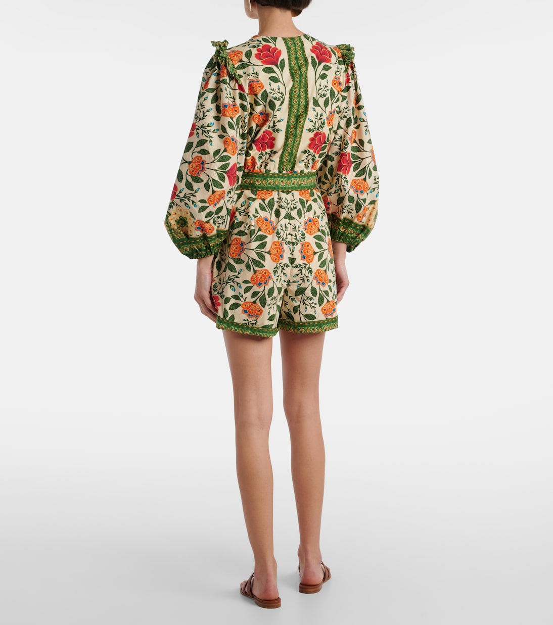 Bedruckter Playsuit aus Baumwolle | Farm Rio