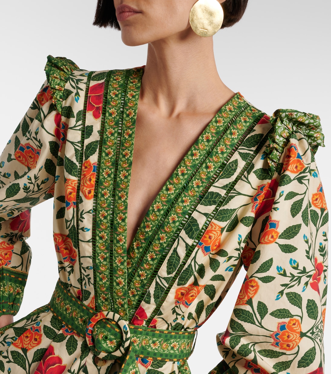 Bedruckter Playsuit aus Baumwolle | Farm Rio