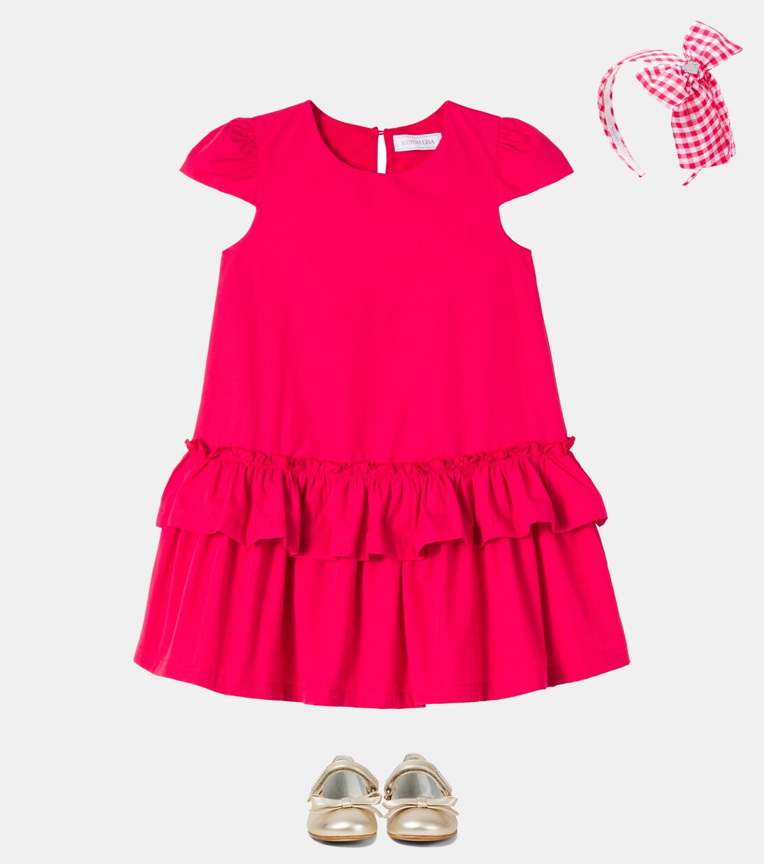 Checked mousseline headband | Monnalisa