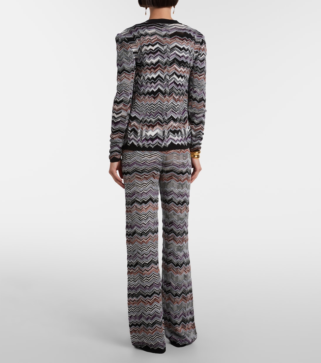 Weite Hose aus Häkelstrick | Missoni