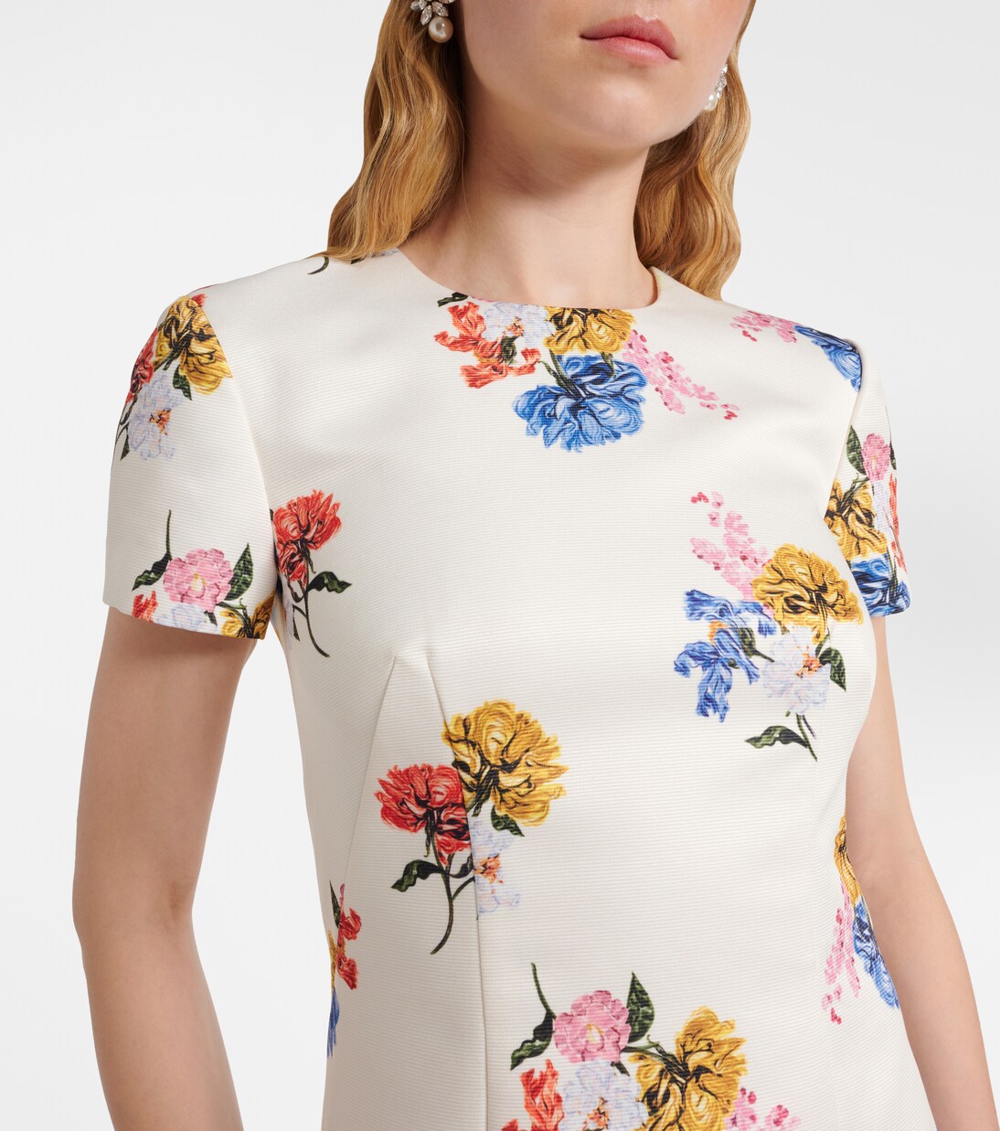 Robe longue Fosette à fleurs  | Emilia Wickstead